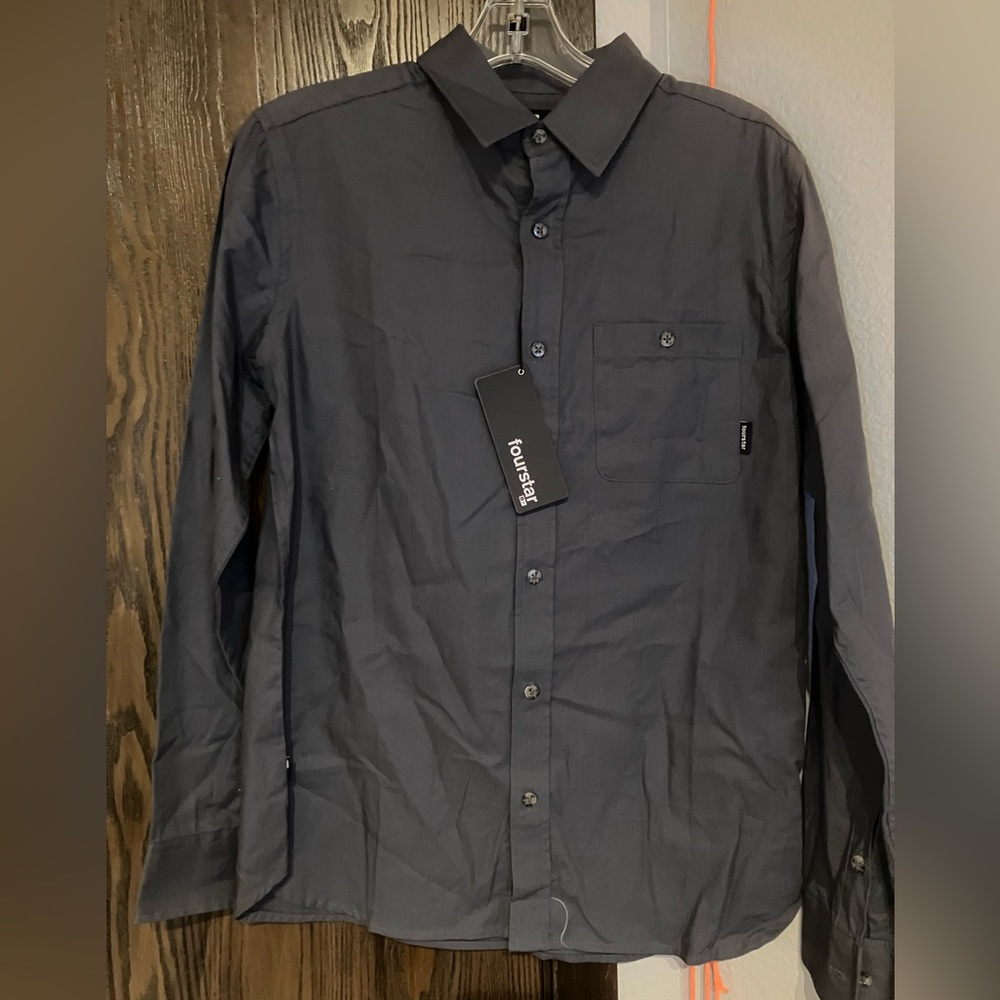 Fourstar Grey Button Down